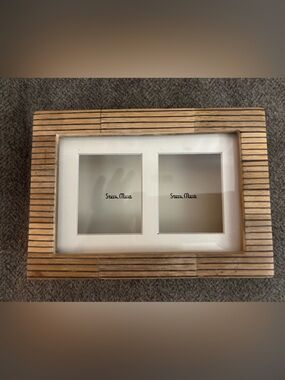Stein Matt Wooden Box Trinkets 5x7 Window Two Treasures Planks Light Wood